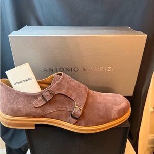 Antonio Maurizi Suede Double Monk Strap Shoes in Size 46 (13 US). BNIB